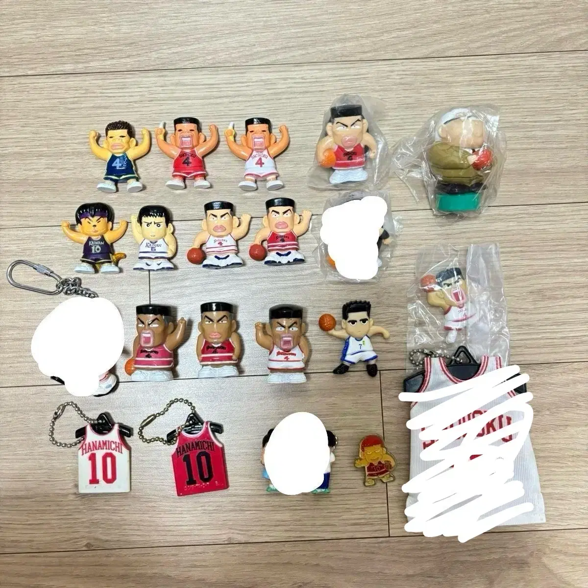 SLAM DUNK Figures Chachisu Kang Baekho Seo Tae Woong Jeon keyring Nui Doll