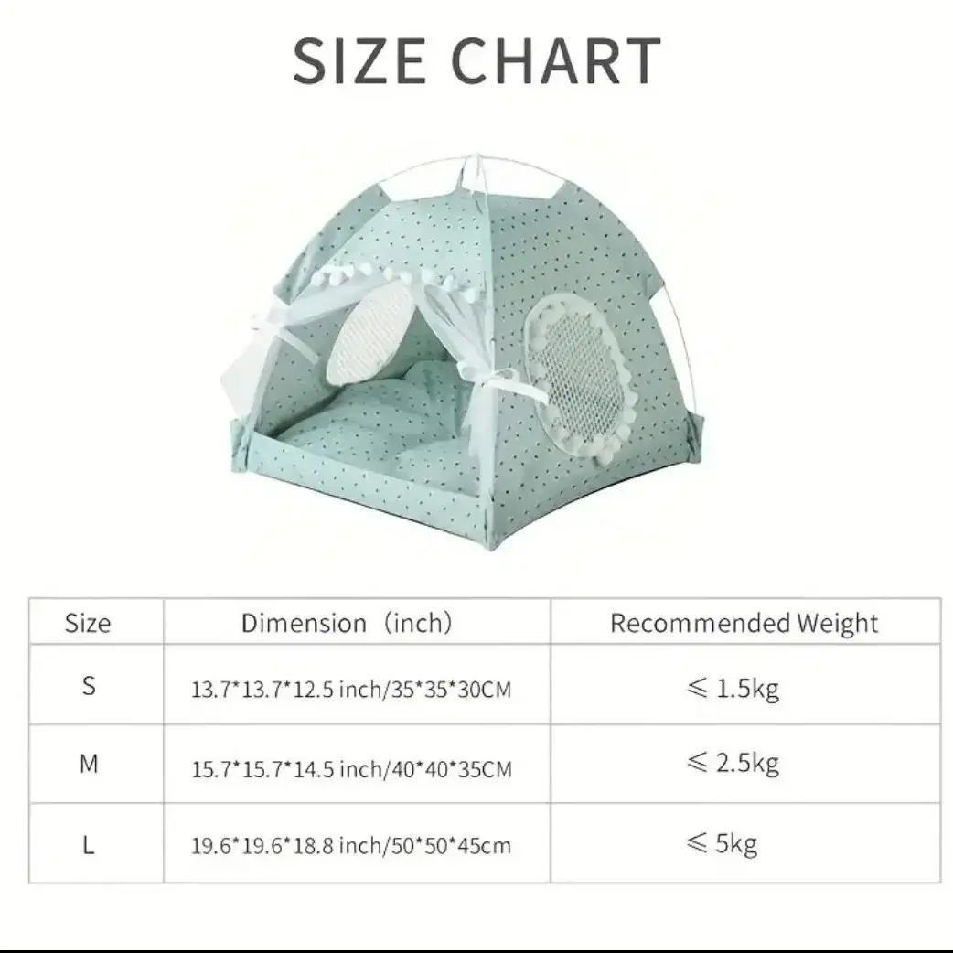 강아지 고양이  휴대용 텐트  M