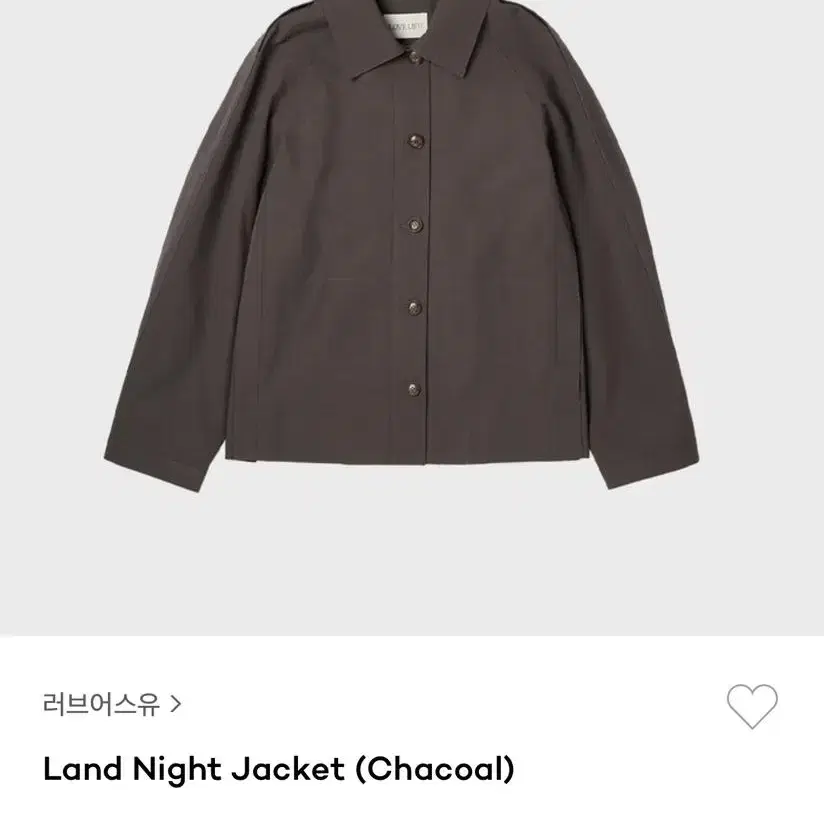 loveusu 랜드 나이트 자켓 Land Night Jacket (Cha