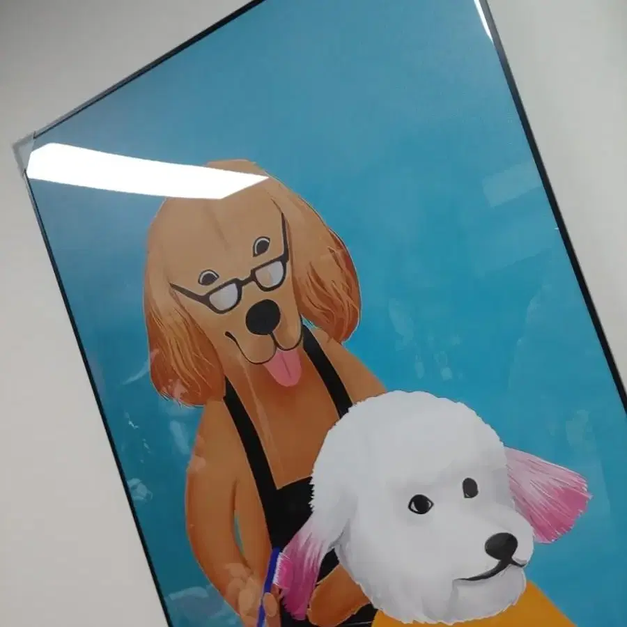 강아지 고양이 반려동물 대형 그림 액자 인테리어액자 인테리어소품 팝아트