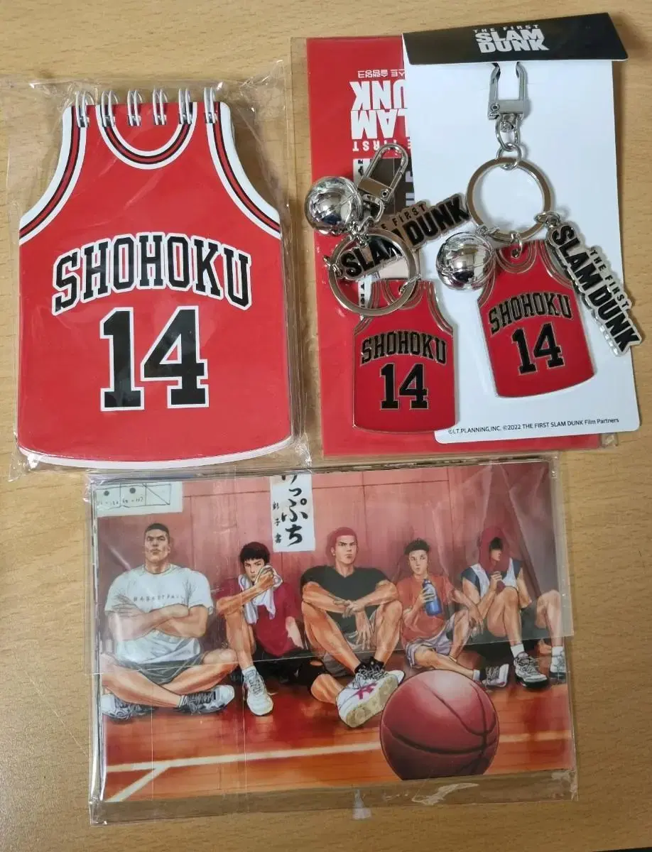 SLAM DUNK Jung Dae-Man keyring pre-order benefit L-Shaped File Notes Resource Book