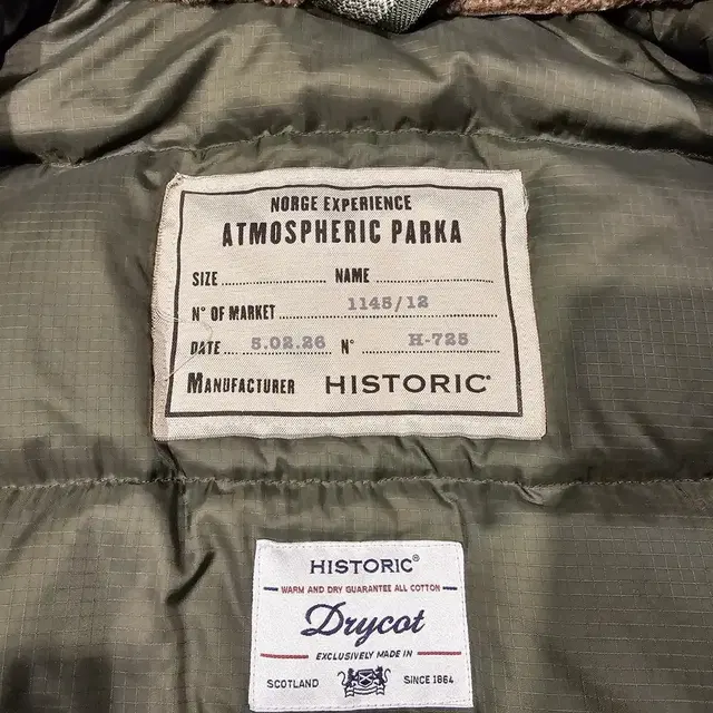 히스토릭 ATMOSPHERIC PARKA