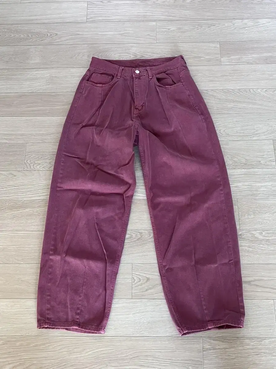 Hi-Fi Punk Cherry Red Denim Pants