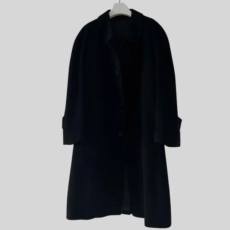 < (OTHER)black cashmere long coat >