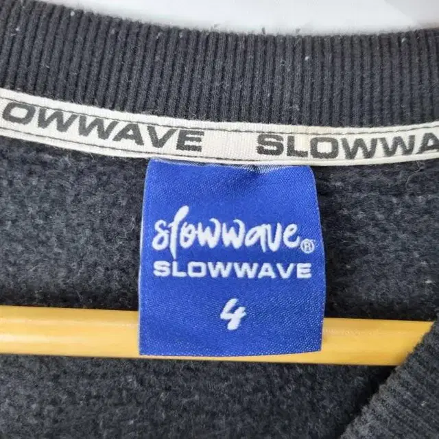 R9170 SLOWWAVE 남105-110 사선 블랙 맨투맨/더크