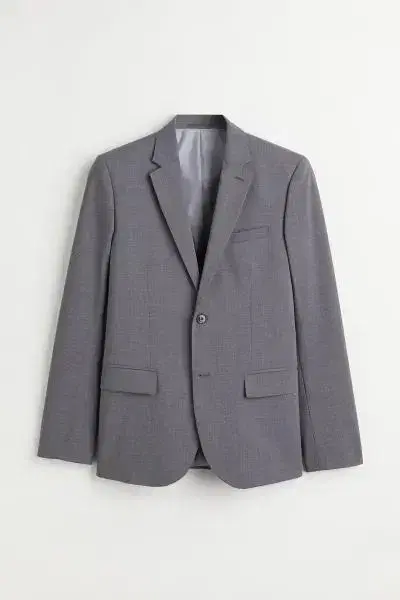 [NEW] H&M H&M Skinny Fit Gray Blazer Jacket 48