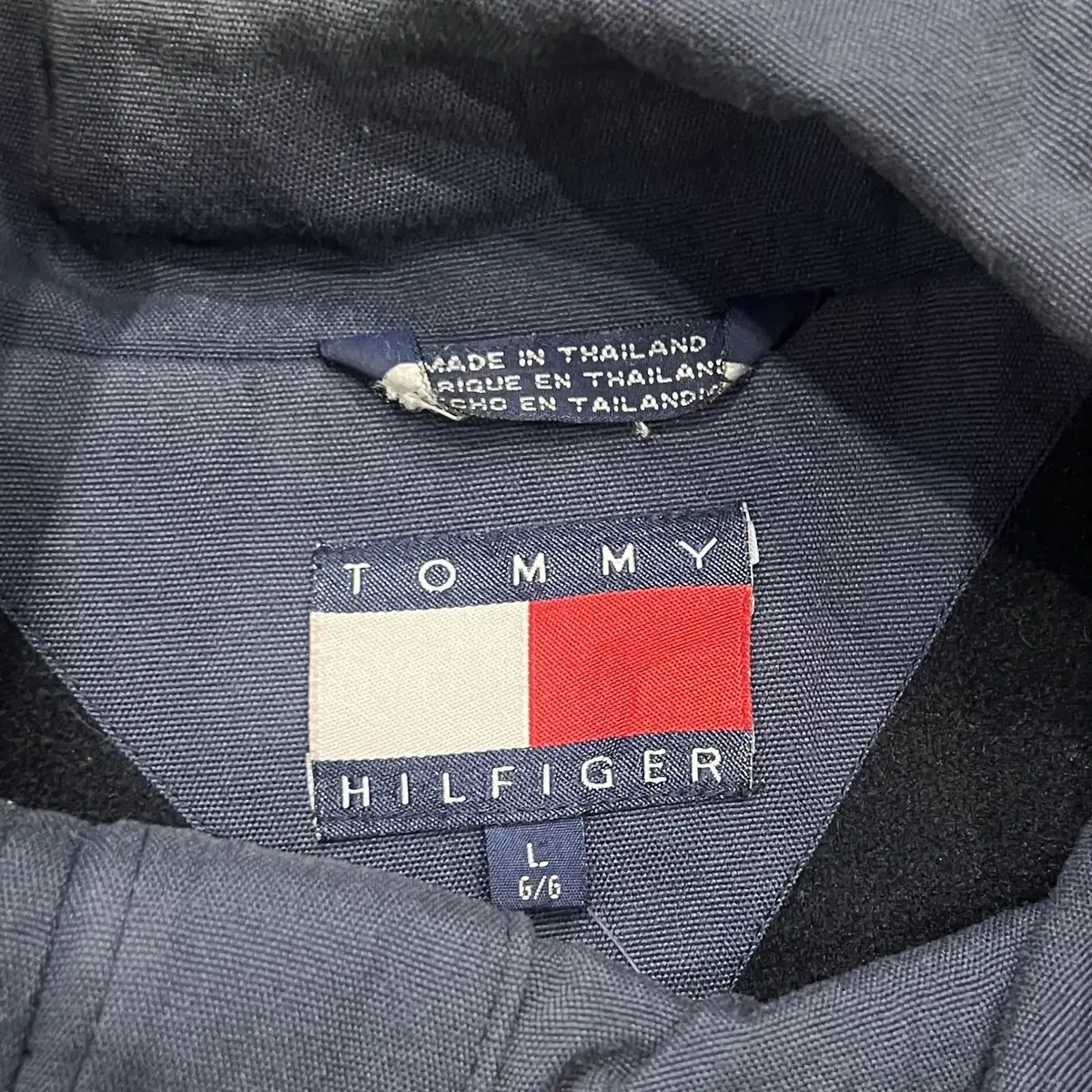 (END) TOMMY 타미힐피거 멀티포켓 암로고 패치 패딩 자켓 L