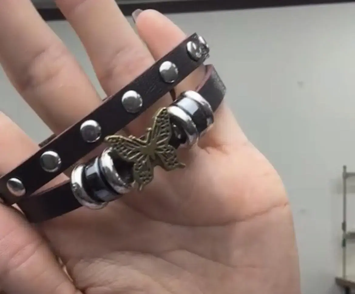 Butterfly-skin bracelet