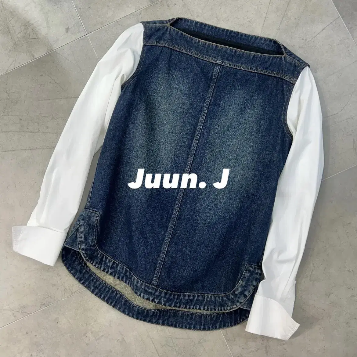 준지 juunj 데님 셔츠 긴팔 티셔츠