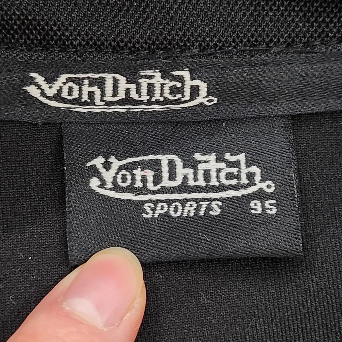 [M] 본더치 Von dutch 빈티지 블랙 져지