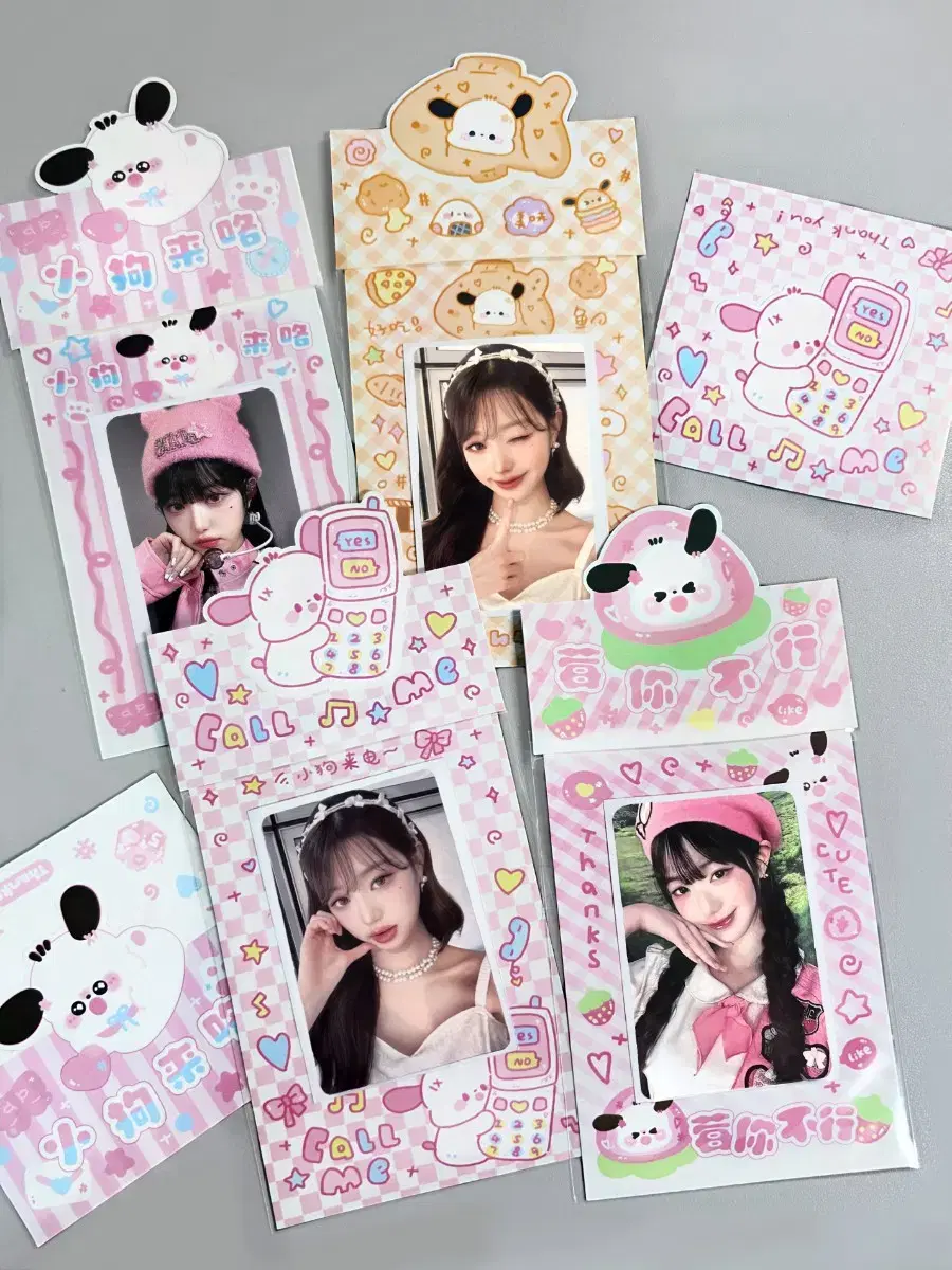 Cute photocard Heather Tack Set Backyard Character Inclusive Packaging