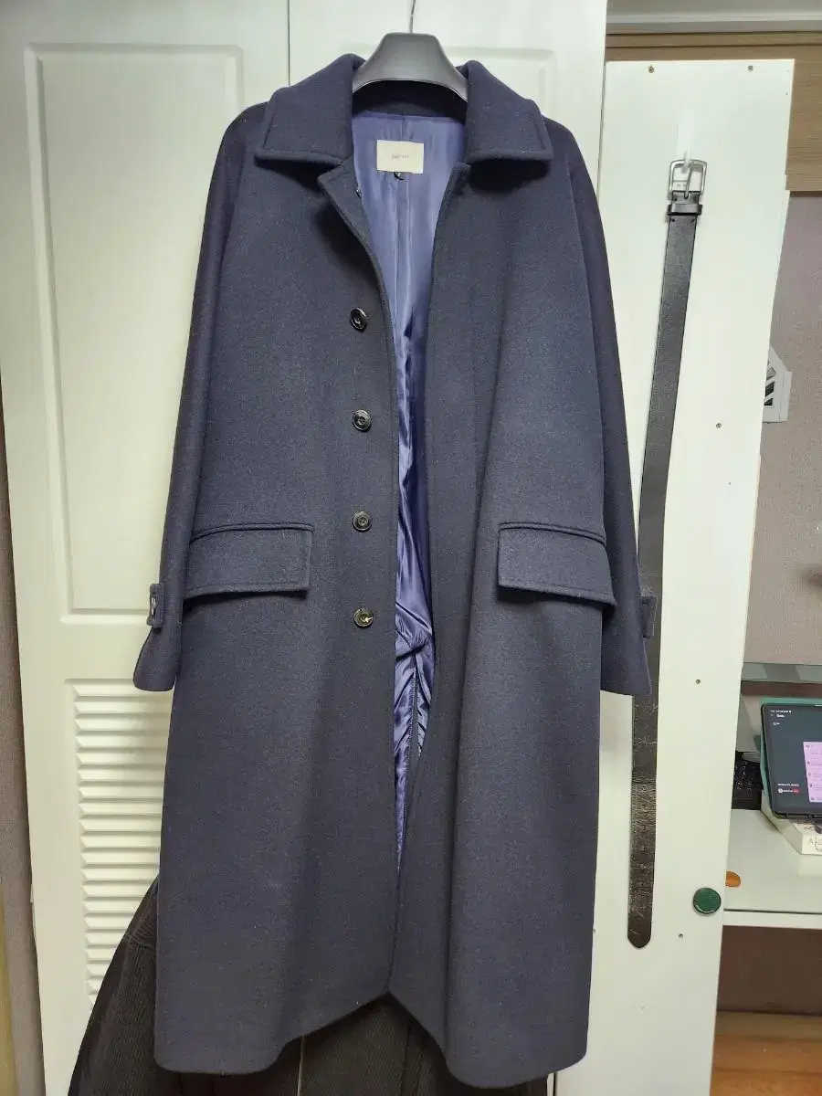 Bigin202 Balmacan Coat Navy 2 sizes