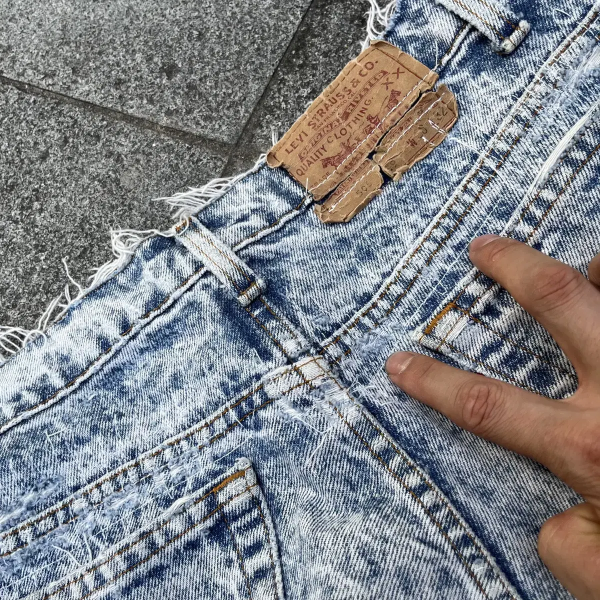 90s Levis506 애시드 워싱진 (36)