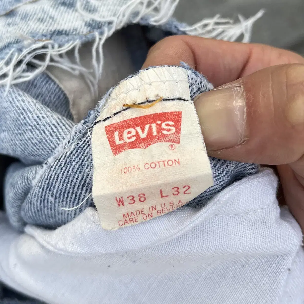 90s Levis506 애시드 워싱진 (36)