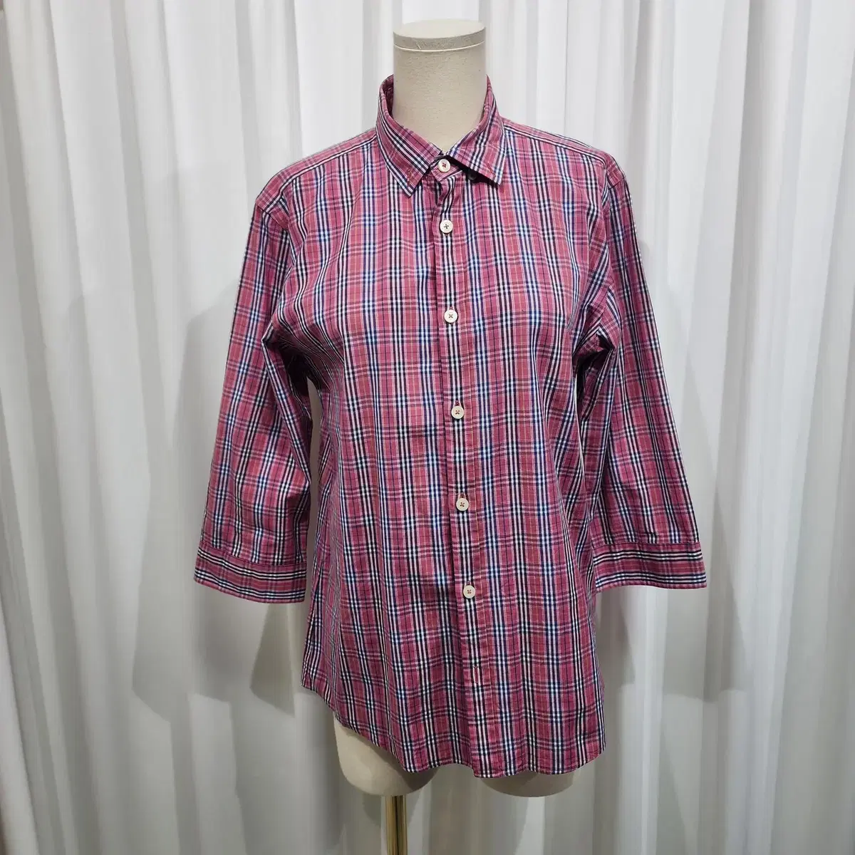 Burberry checked y shirt