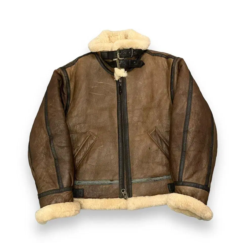 B-3 Mouton Leather Mustang Jacket