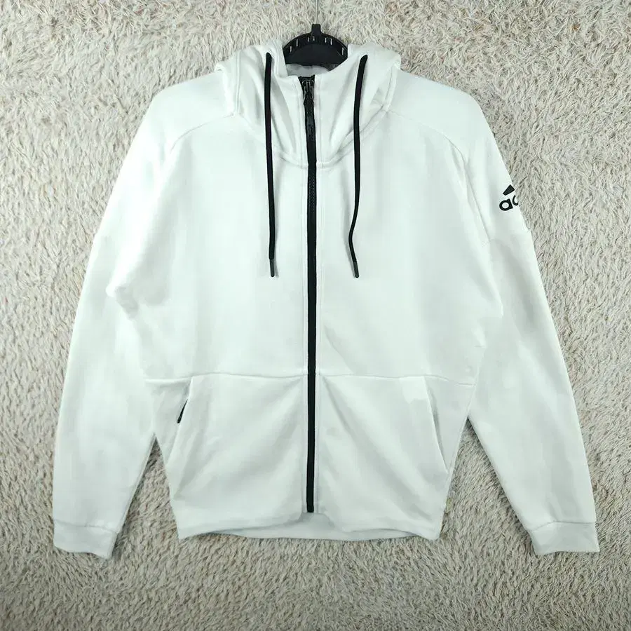 [남95]Adidas White Hooded Zip-up[Y3B-275]/VintageFren