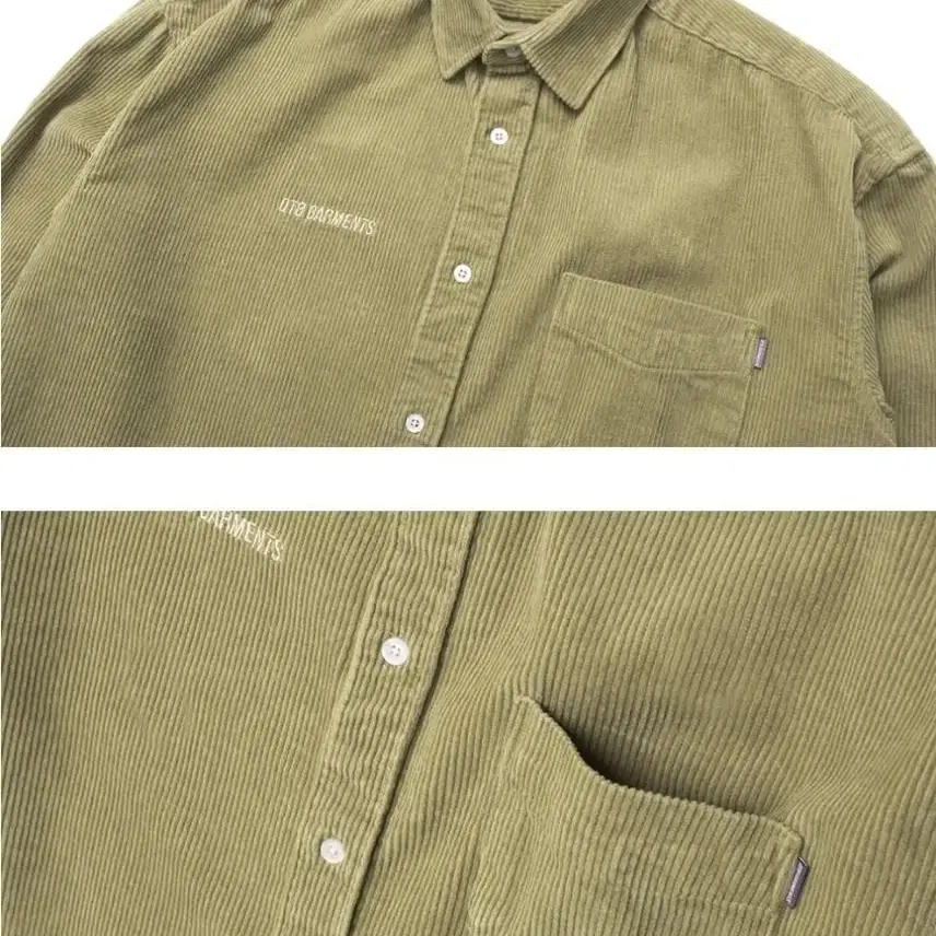 코듀로이 오버사이즈 셔츠 (khaki) 정상가 89,000원 M사이즈