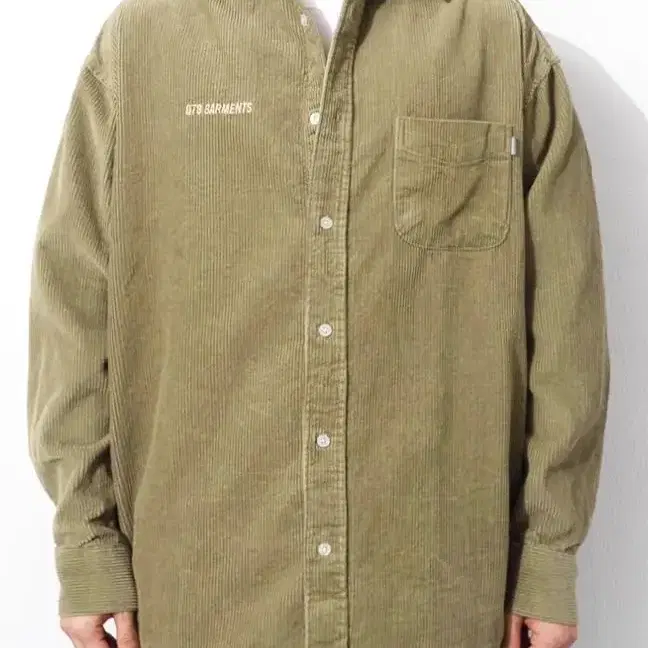 코듀로이 오버사이즈 셔츠 (khaki) 정상가 89,000원 M사이즈