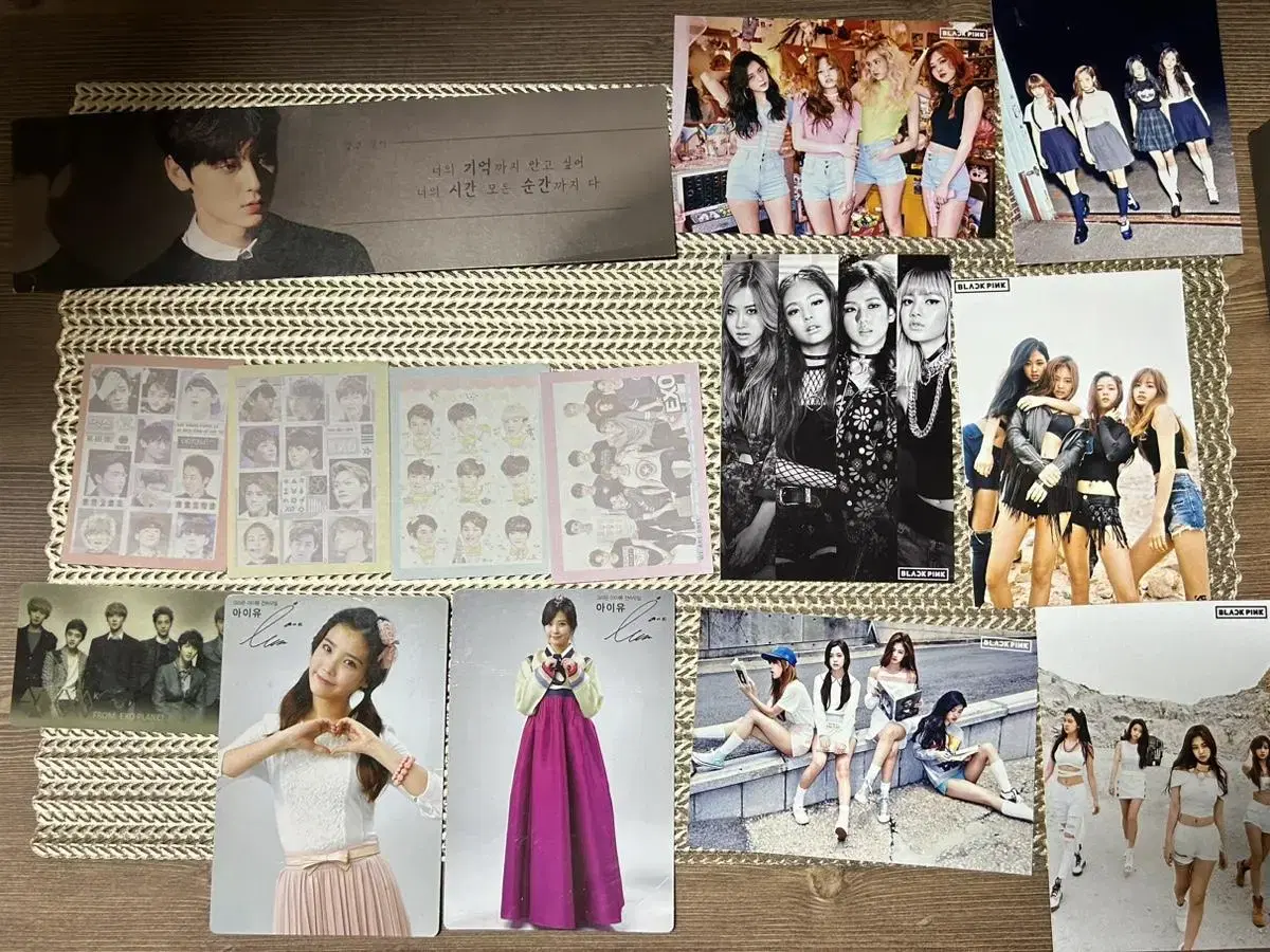 Photocards wanna one black pink exo twice bangtan BTS