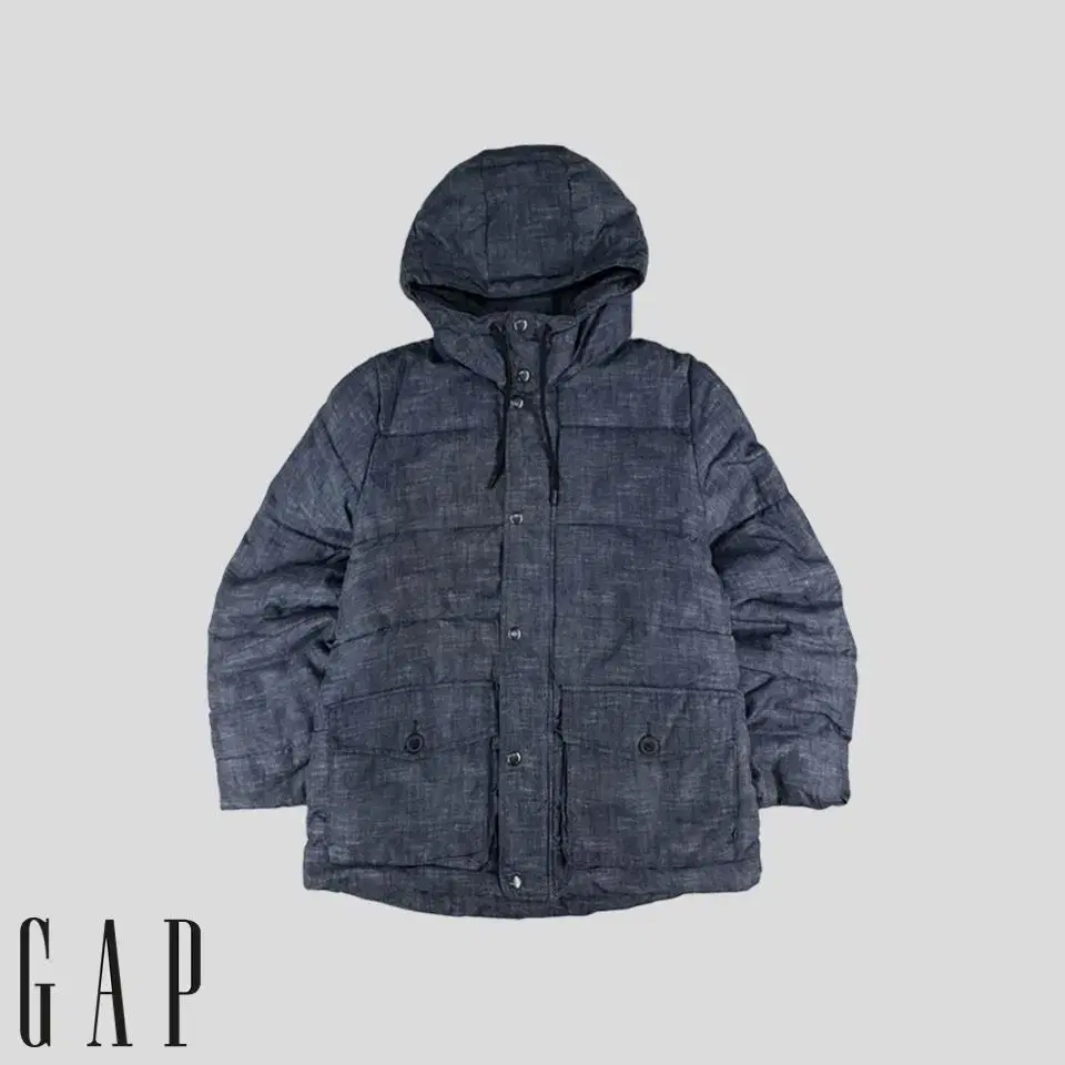 GAP Gap Navy Hoodie Padded Down Jumper L