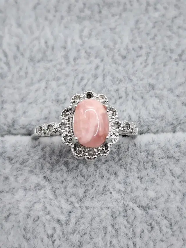 1번 천연원석 반지 로도크로사이트(Rhodochrosite) 사이즈조절