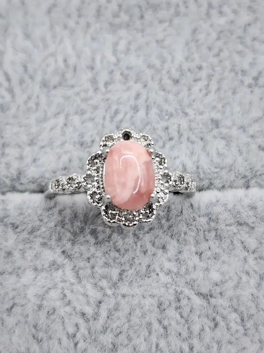 1번 천연원석 반지 로도크로사이트(Rhodochrosite) 사이즈조절