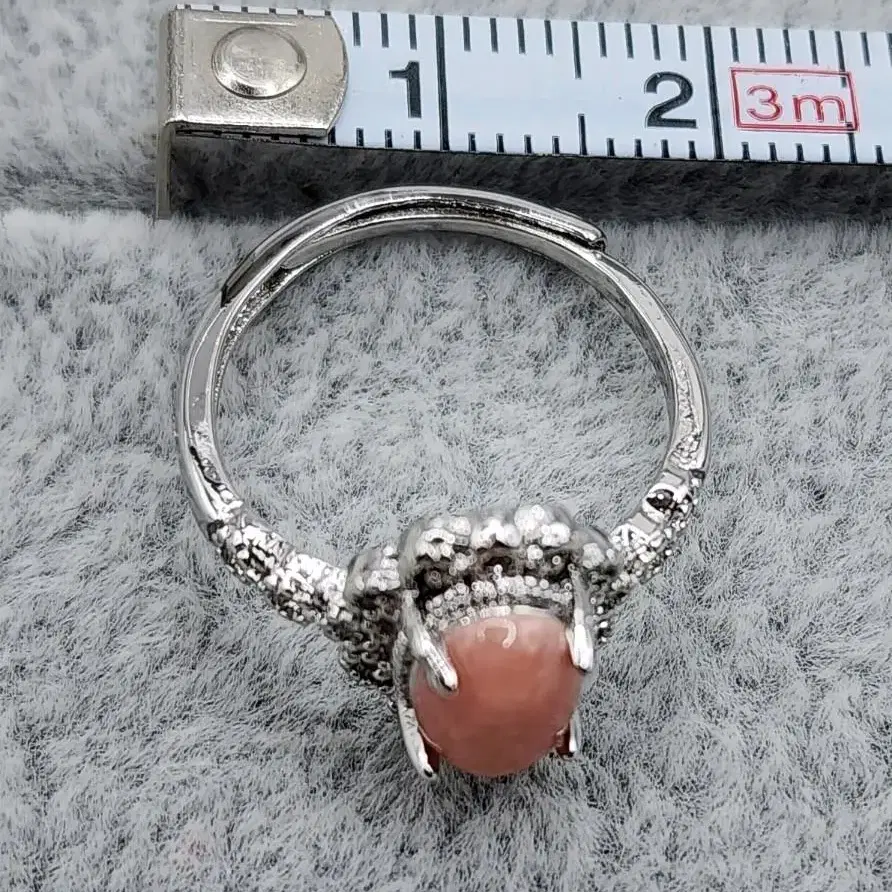 2번 천연원석 반지 로도크로사이트(Rhodochrosite) 사이즈조절