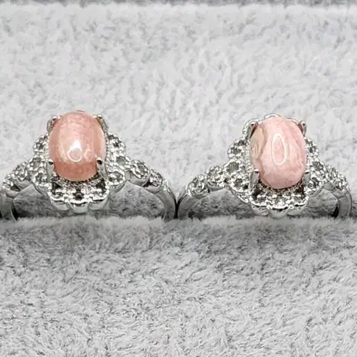 3번 천연원석 반지 로도크로사이트(Rhodochrosite) 사이즈조절