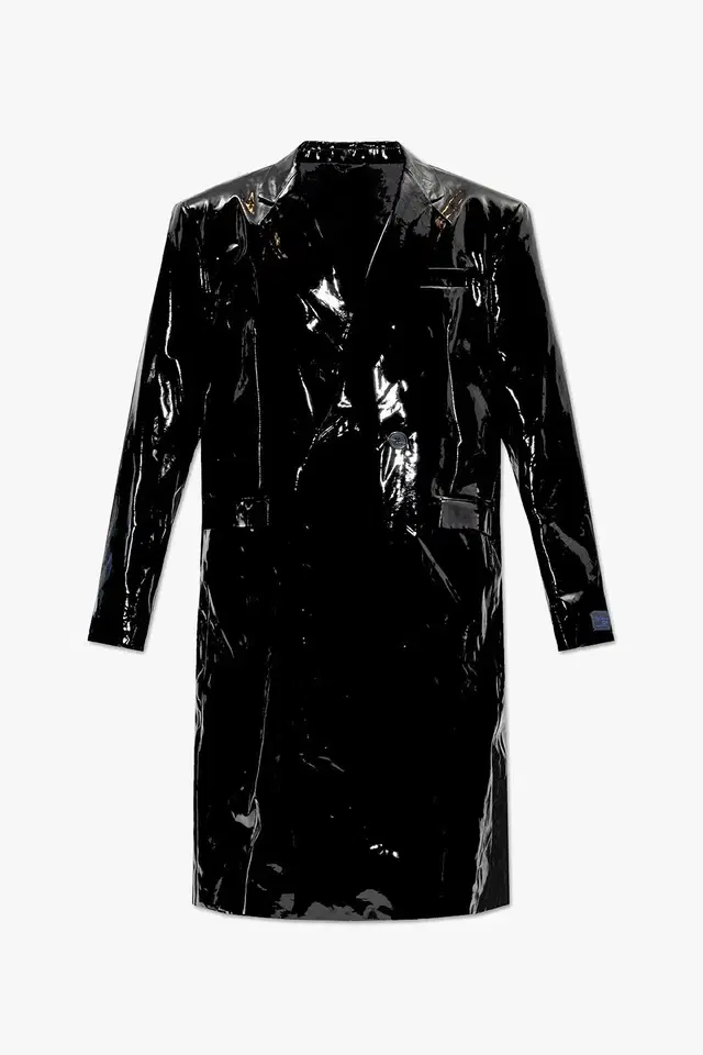 Raf Simons Double Breasted Coat PVC 52