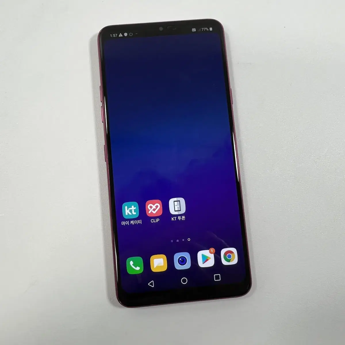 외관 S급 무잔상 LG G7 핑크색상 64G 판매해요