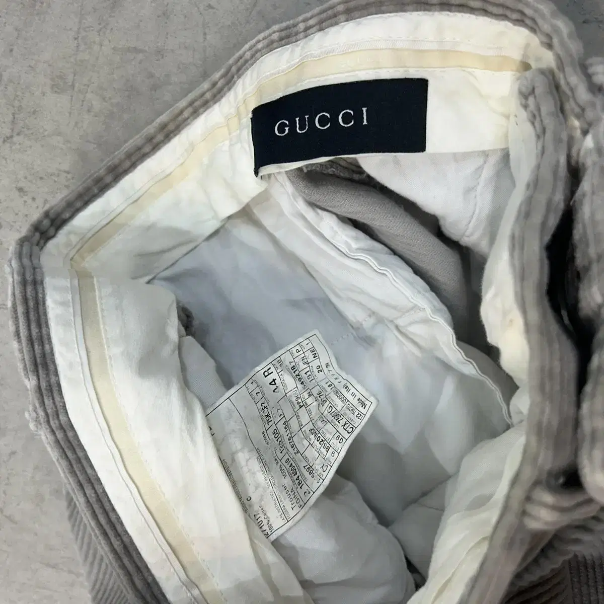 Gucci 구찌 골덴 코듀로이 팬츠