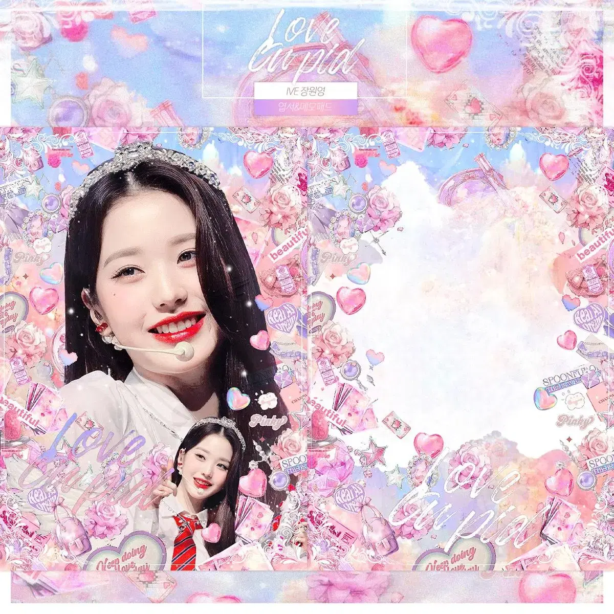 ive wonyoung unofficial goods postcard sells