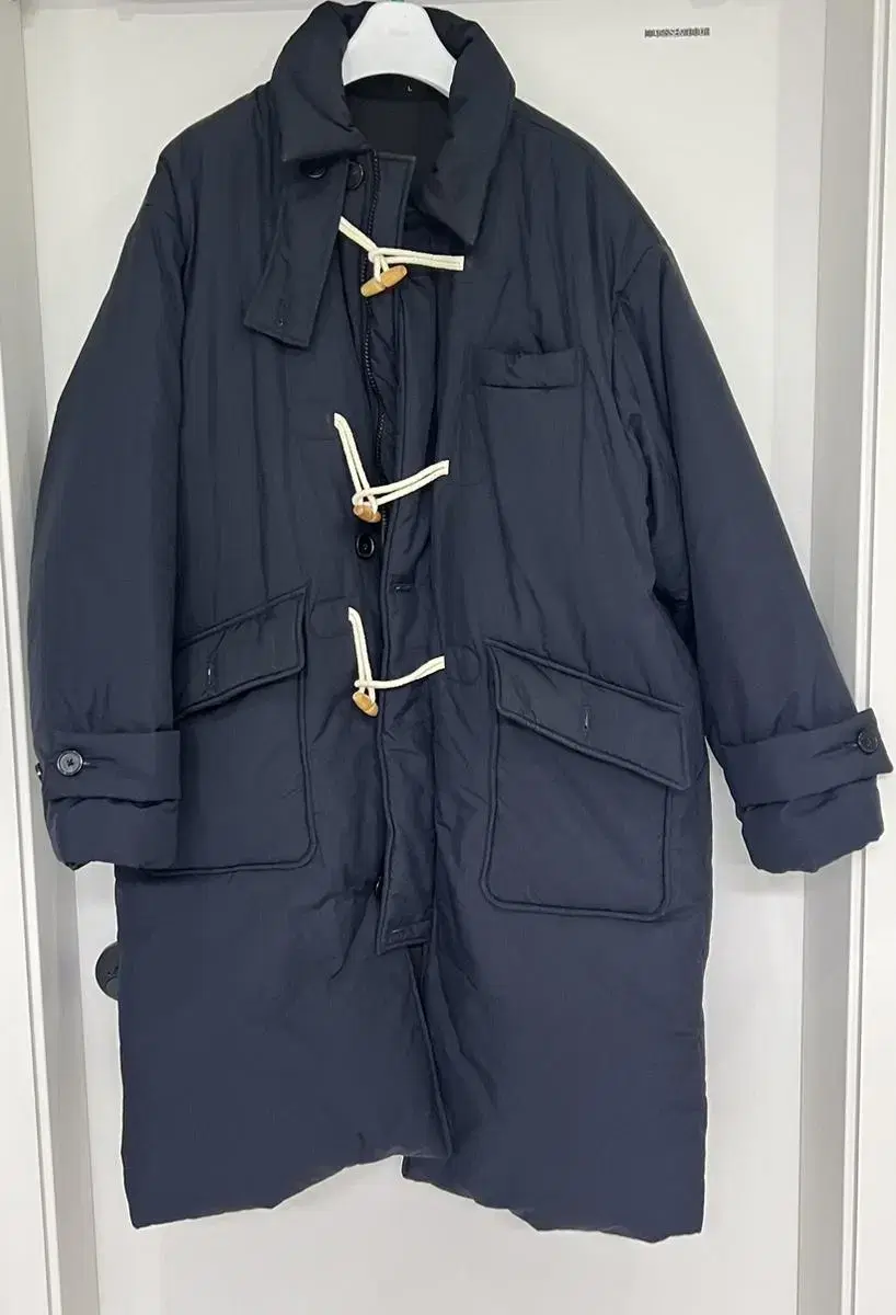 [L] Non-Floor Morning Duffel Padded Coat Navy