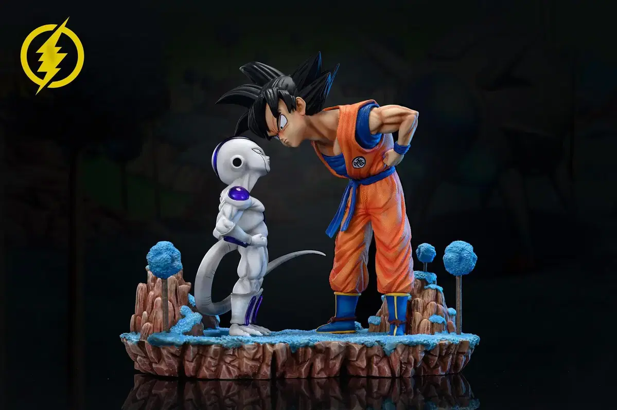 Dragon Ball Resin - Lightning Die Play - Goku Frieza Snowball Fight