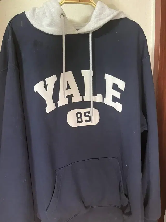 Yale 후드티 navy L