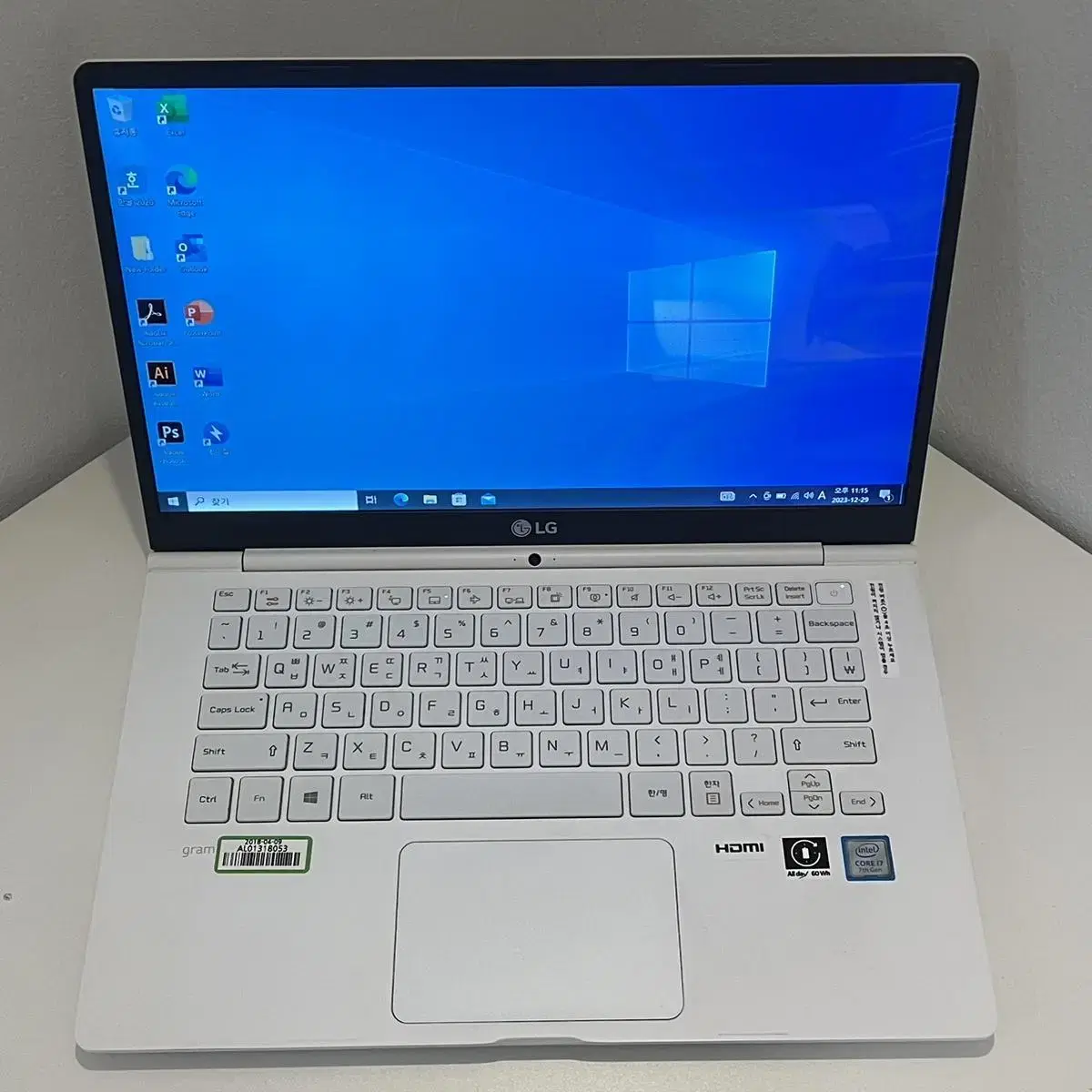 2018 엘지그램 14Z970 i7-7500U 노트북 lg gram