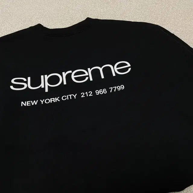 (새상품) 슈프림 23fw NYC 크루넥 블랙 XXL (2xl)