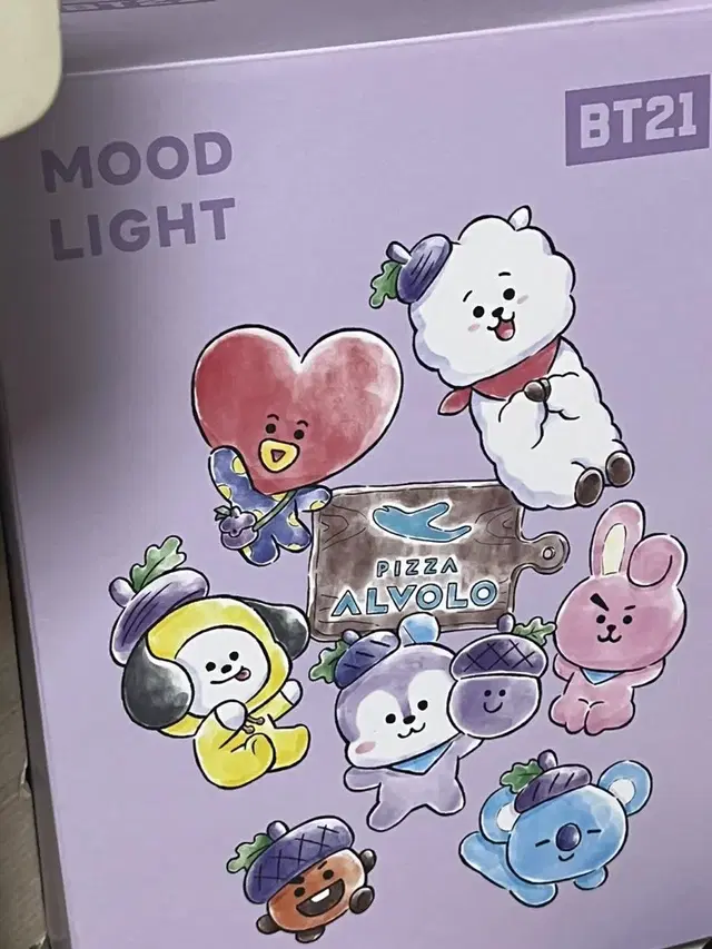 (미개봉) 피자알볼로 bt21 무드등