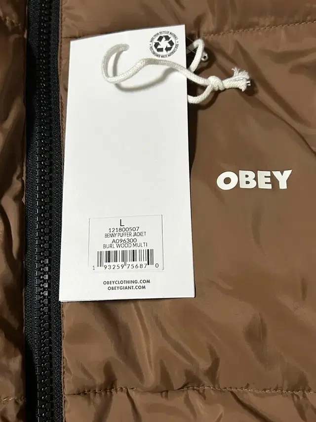 Obey benny puffer jacket 오베이 리버서블 패딩