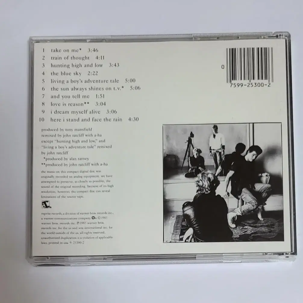 A-Ha 아하 Hunting High And Low 앨범 시디 CD