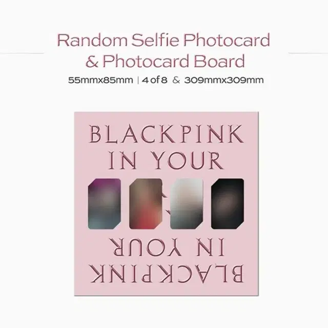 (나눔) 블랙핑크 본핑크 엘피 LP vinyl 포카판 photocard