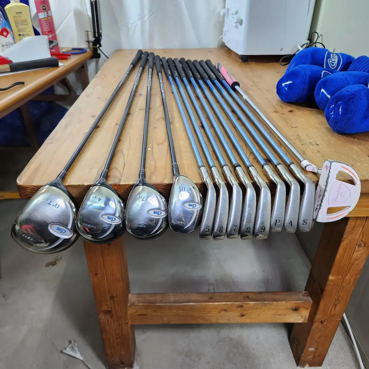 F1228. women's wing lady irons, am driver woods full set L