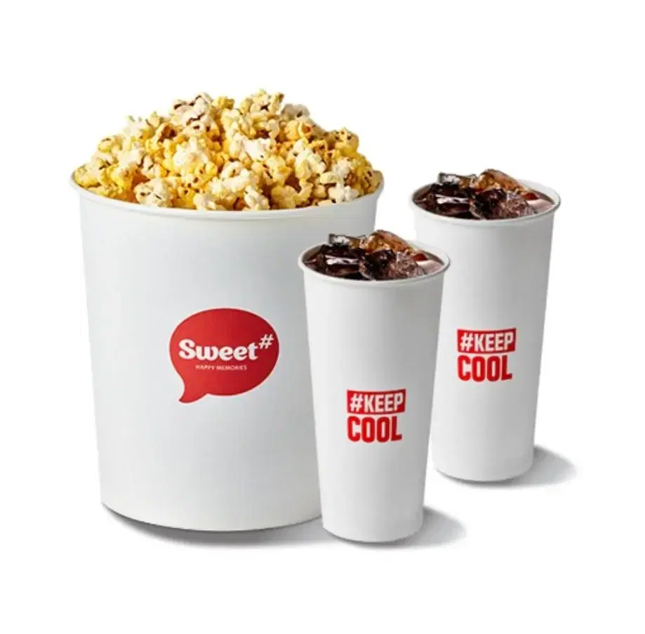 Lotte Cinema Sweet Combo Double Combo Popcorn Cola