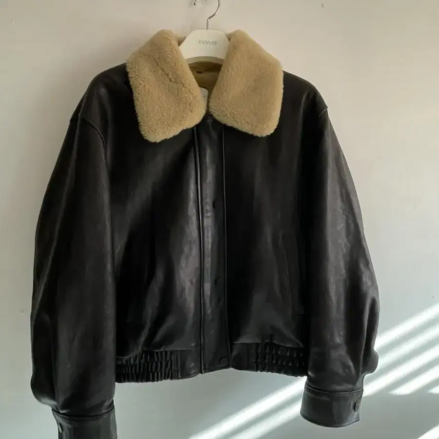 타낫 TA shearing leather jacket