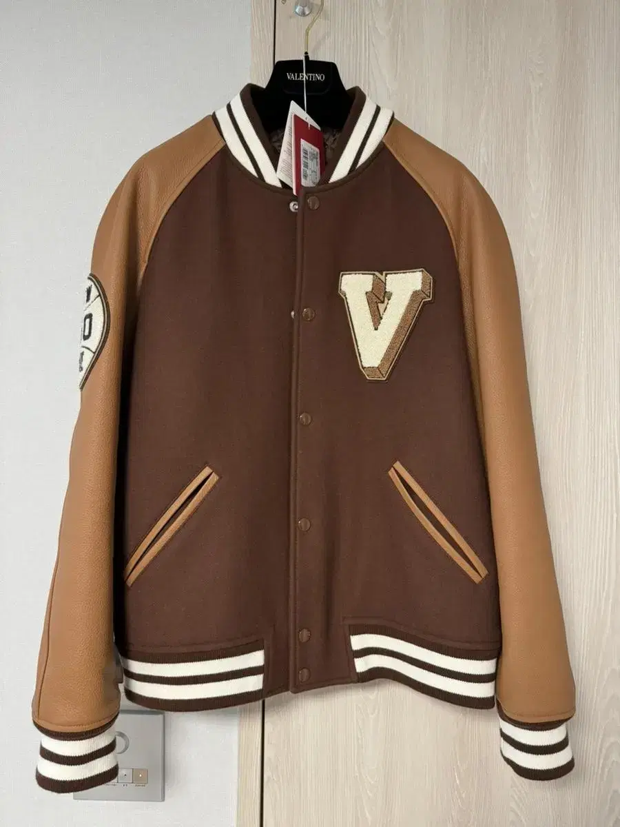 Valentino 22FW Brown Varsity Jacket 50