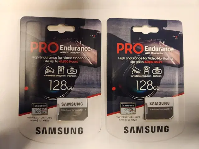 삼성 micro SD PRO Endurance 128G 2개 팔아요