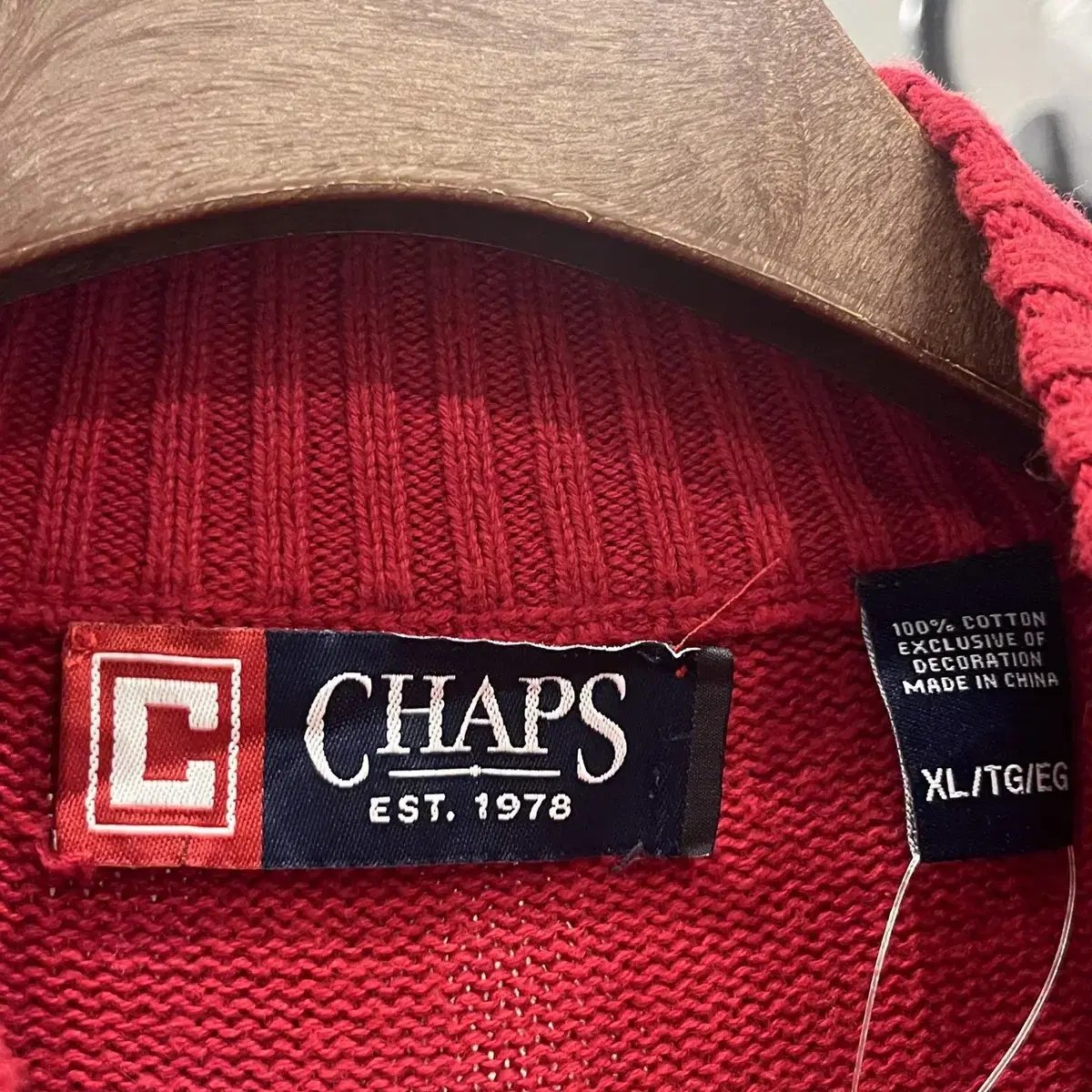 Chaps Ralph Lauren 챕스 랄프로렌 하프 집업 니트