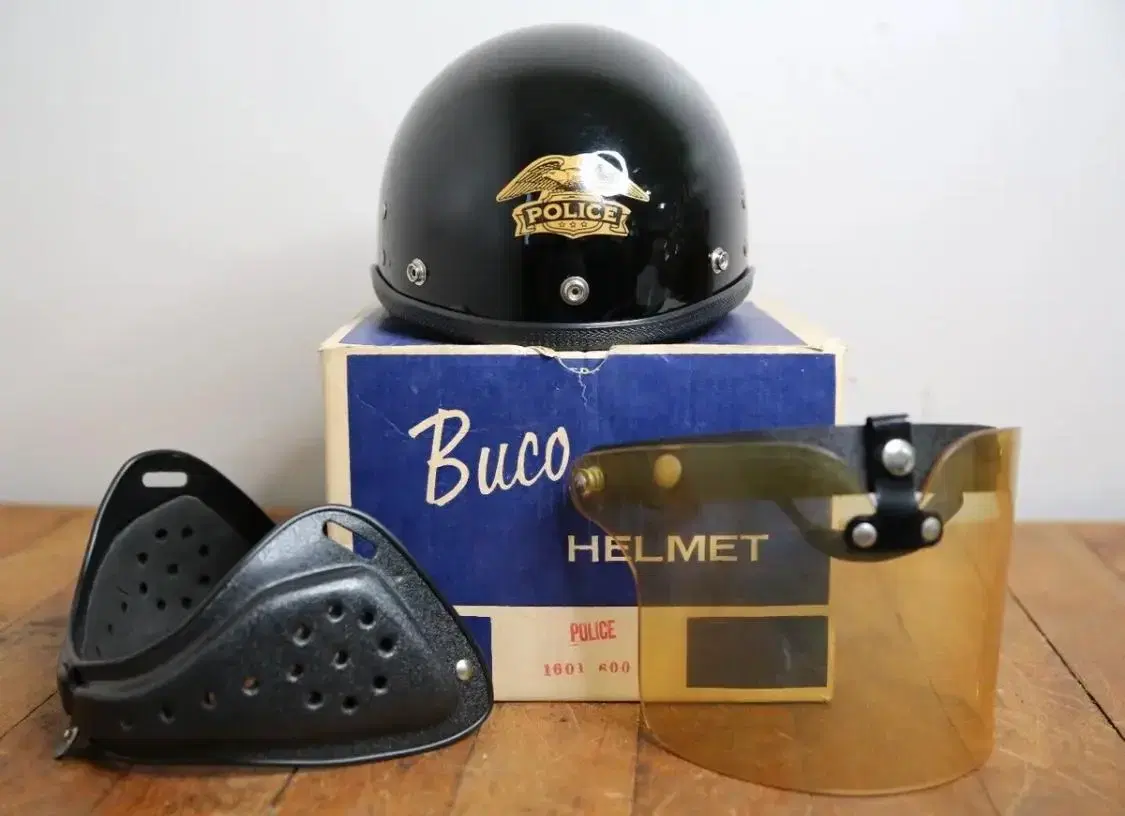 부코 경찰 반모 BUCO Half Helmet