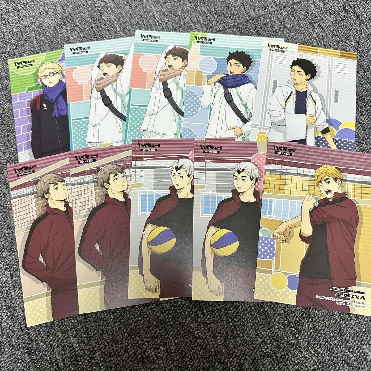 Haikyuu Animate pre-order benefit poster kard